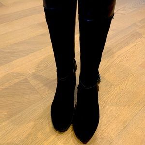 Vince Camuto Black Wide Calf Boots 7M